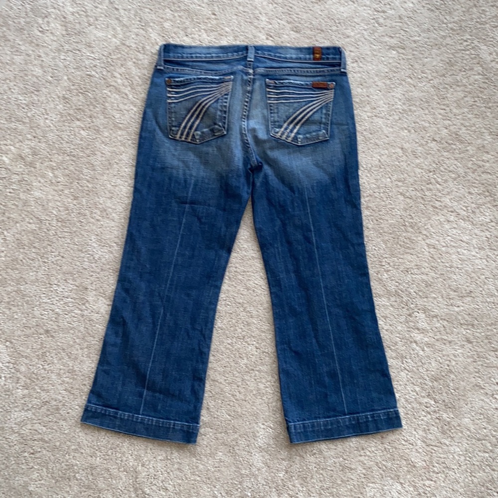 Seven jeans wide leg crop jeans